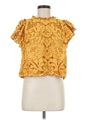 By Anthropologie Short Sleeve Blouse (view 1)