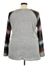 Maurices Plaid Gray Pullover Sweater Size 24 (3) - photo 2