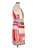 BCBGMAXAZRIA Graphic Multi Color Pink Casual Dress Size M - photo 4