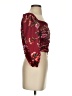 Assorted Brands 100% Polyester Burgundy 3/4 Sleeve Blouse Size XS - photo 4
