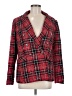 Rachel Zoe TJX 100% Polyester Plaid Red Blazer Size M - photo 1