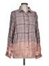 Doe & Rae 100% Polyester Plaid Pink Long Sleeve Blouse Size L - photo 1