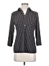 Charter Club Black Long Sleeve Polo Size S - photo 1
