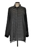 Pleione 100% Polyester Tweed Gray Long Sleeve Blouse Size L - photo 1