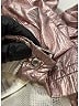 Moncler 100% Polyamide Metallic Pink Jacket Size 8 - photo 6