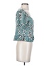 ABound 100% Viscose Teal Short Sleeve Blouse Size XS - photo 4