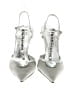 J. Renee Metallic Silver Heels Size 7 1/2 - photo 2