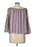 Bar III 100% Polyester Purple 3/4 Sleeve Blouse Size L - photo 2