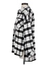 Miss Posh Plaid Silver Long Sleeve Button-Down Shirt Size S - photo 5