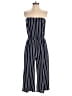 Ambiance Stripes Blue Jumpsuit Size S - photo 1