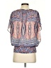 Style&Co 100% Polyester Blue Short Sleeve Blouse Size XS - photo 2