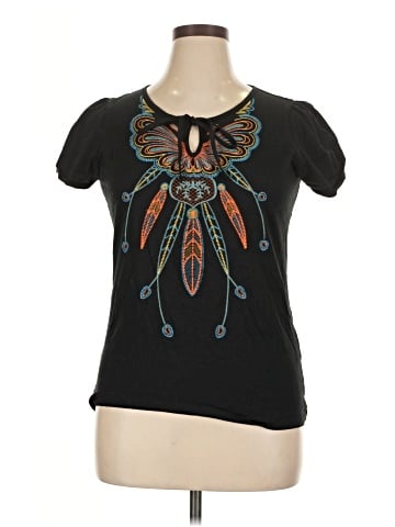 August Silk Short Sleeve Top (view 1)
