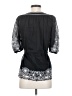 BCBGMAXAZRIA 100% Cotton Black 3/4 Sleeve Blouse Size XS - photo 2