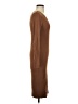 Final Touch Solid Brown Casual Dress Size S - photo 4