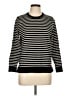 Style&Co Stripes Black Pullover Sweater Size L - photo 1