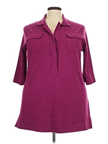 Joan Vass 3/4 Sleeve T-Shirt (view 1)