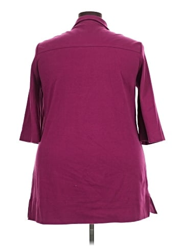 Joan Vass 3/4 Sleeve T-Shirt (view 2)