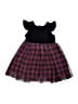 Popatu 100% Polyester Plaid Black Dress Size 4 - photo 1