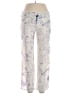 Eloise 100% Cotton Graphic Ivory Purple Casual Pants Size XS - photo 1