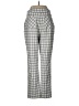 Danielle Bernstein Checkered-gingham Gray Casual Pants Size 6 - photo 2