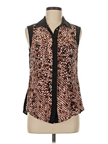 Judith & Charles Sleeveless Button-Down Shirt (view 1)