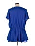 City Chic 100% Polyester Blue Short Sleeve Blouse Size 18 Plus (M) - photo 2