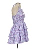 Shein 100% Polyester Paisley Purple Cocktail Dress Size 2 - photo 4