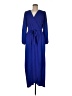 Connected Apparel 100% Polyester Blue Casual Dress Size 8 - photo 1