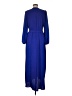 Connected Apparel 100% Polyester Blue Casual Dress Size 8 - photo 2