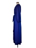 Connected Apparel 100% Polyester Blue Casual Dress Size 8 - photo 5