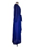 Connected Apparel 100% Polyester Blue Casual Dress Size 8 - photo 4