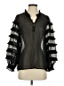 Cleobella 100% Polyester Black Long Sleeve Blouse Size S - photo 1
