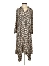 Primark 100% Viscose Print Ivory Casual Dress Size 10 - photo 1