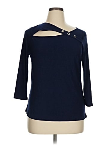 NY Collection 3/4 Sleeve Top (view 1)