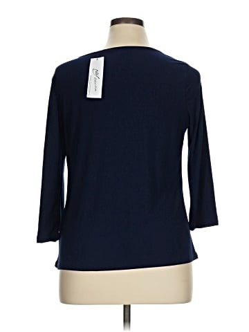 NY Collection 3/4 Sleeve Top (view 2)