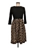 Assorted Brands Animal Print Black Casual Dress Size M - photo 1