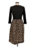 Assorted Brands Animal Print Black Casual Dress Size M - photo 2
