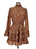 LoveRiche 100% Polyester Animal Print Brown Casual Dress Size M - photo 1