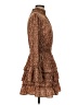 LoveRiche 100% Polyester Animal Print Brown Casual Dress Size M - photo 4