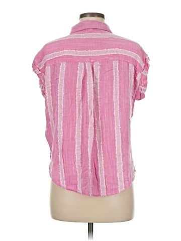 En Creme Short Sleeve Blouse (view 2)