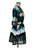Pinky 100% Polyester Tie-dye Teal Casual Dress Size M - photo 4