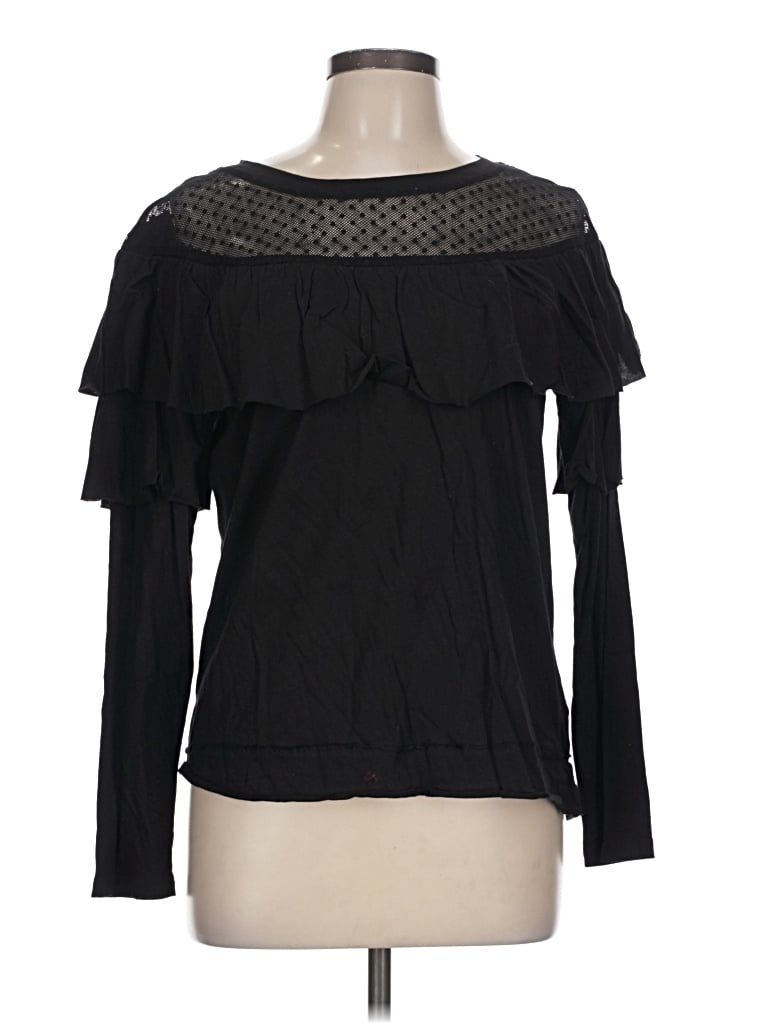 Listicle Long Sleeve Blouse In Black