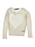 The Classic 100% Acrylic Hearts Ivory Pullover Sweater Size 6 - photo 1