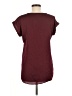 Express 100% Polyester Burgundy Short Sleeve Top Size M - photo 2