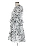 Topshop 100% Polyester Stars White Casual Dress Size 8 - photo 5