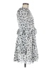 Topshop 100% Polyester Stars White Casual Dress Size 8 - photo 4