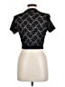 Lily White Black Short Sleeve Turtleneck Size L - photo 2