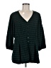 Torrid Plaid Green Long Sleeve Henley Size Med Plus (00) - photo 1