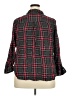 Intro Plaid Black 3/4 Sleeve Button-Down Shirt Size 2X - photo 2