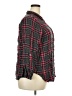 Intro Plaid Black 3/4 Sleeve Button-Down Shirt Size 2X - photo 4